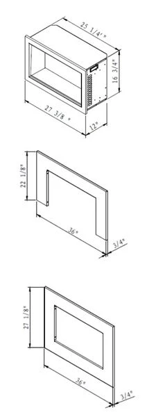 Amantii 26 Inch Traditional Smart Electric Fireplace Insert - Image 4