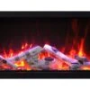 Amantii 40 Inch Panorama Extra Tall Deep Built-In Smart Electric Linear Fireplace