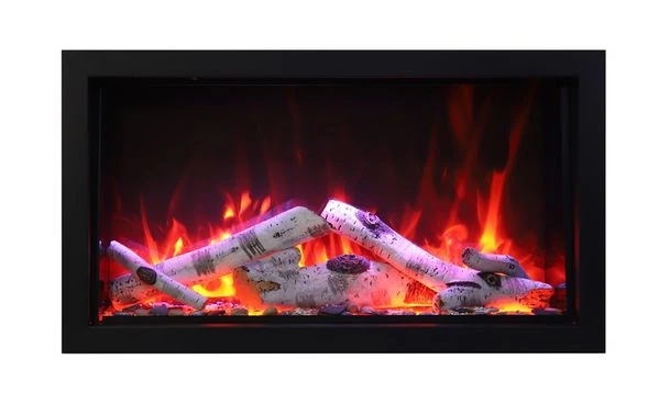 Amantii 40 Inch Panorama Extra Tall Deep Built-In Smart Electric Linear Fireplace