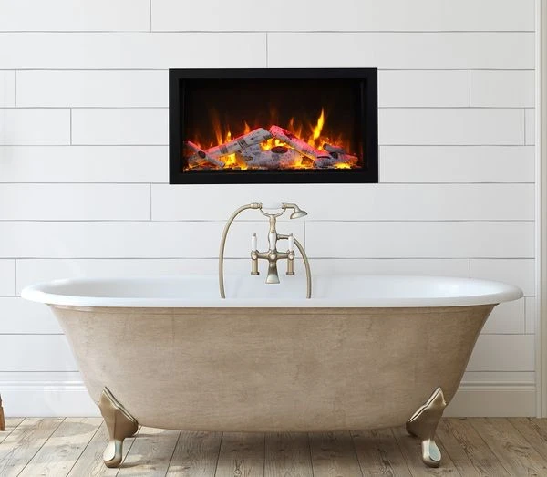 Amantii 40 Inch Panorama Extra Tall Deep Built-In Smart Electric Linear Fireplace - Image 4