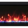 Amantii 40 Inch Panorama Slim Built-In Smart Electric Linear Fireplace