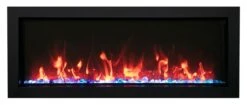 Amantii 40 Inch Panorama Slim Built-In Smart Electric Linear Fireplace