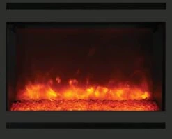 Amantii Square Steel Surround For ZECL-31-3228-STL Electric Fireplaces