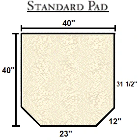 American Panel 40 X 40 Inches Asian Slate Double-Cut Type 2 Stove Board - Image 2