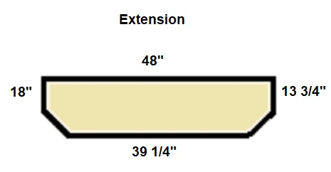 American Panel Hearth Classics 18 X 48 Classic Edge Type 2 Hearth Extension - Image 3