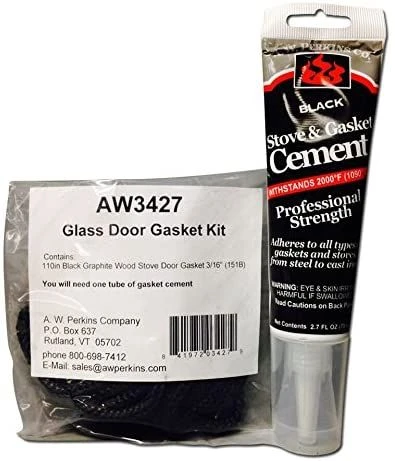 AW Perkins 110 Inch Vermont Castings Glass Door Gasket Kit For Intrepid Series Stoves