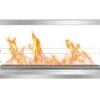 Bio Flame 50 Inch See-Through XL Fireplace Firebox With 38 Inch Ethanol Fuel Burner