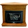 Buck Stove Contemporary Corner Fireplace Mantel With Model 34 Manhattan Vent Free Gas Fireplace