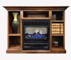 Buck Stove Model 1127 Vent Free Prestige Fireplace And Mantel Combo