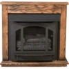 Buck Stove Model T-33 Dark Oak Standard Corner Fireplace Mantel