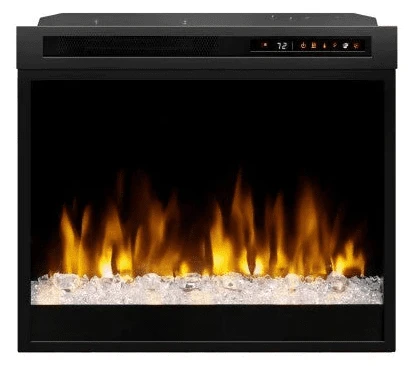 Dimplex 33 Inch Multi-Fire XHD Linear Electric Fireplace Insert With Fire Glass Kit