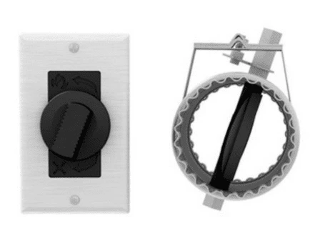 Drolet 5 Inch Diameter Fresh Air Intake Register With Airtight Damper