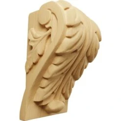 Ekena Millwork 3 3/4 Inch Large Acanthus Leaf Block Corbel