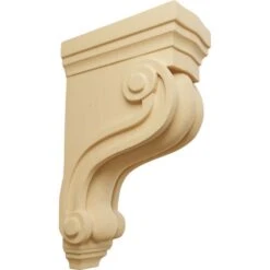Ekena Millwork 3 3/8 Inch Boston Traditional Scroll Corbel