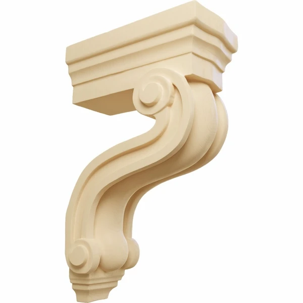 Ekena Millwork 3 3/8 Inch Los Angeles Hollow Back Corbel - Image 4