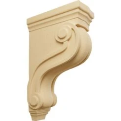 Ekena Millwork 3 7/8 Inch Boston Traditional Scroll Corbel
