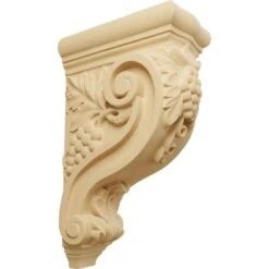 Ekena Millwork 4 1/4 Inch Devon Grapes And Vines Corbel