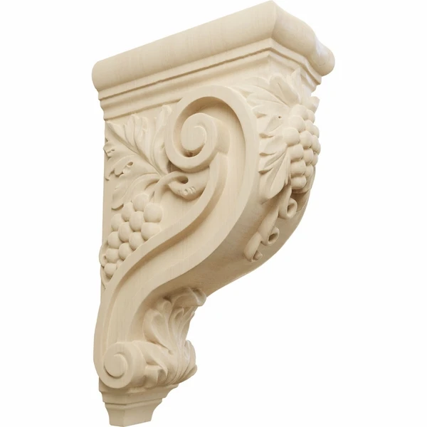 Ekena Millwork 4 1/4 Inch Devon Grapes And Vines Corbel - Image 3
