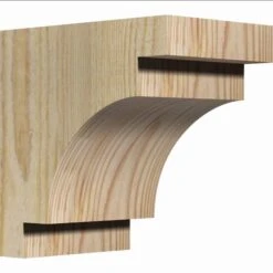 Ekena Millwork 4 Inch Mediterranean Rough Sawn Corbels