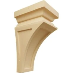 Ekena Millwork 4 Inch Small Nevio Wood Corbel