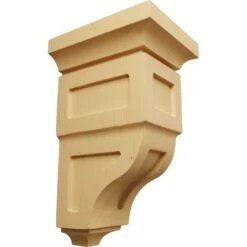 Ekena Millwork 4 Inch Small Reyes Wood Corbel