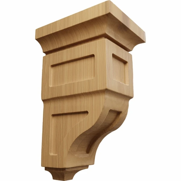 Ekena Millwork 4 Inch Small Reyes Wood Corbel - Image 2