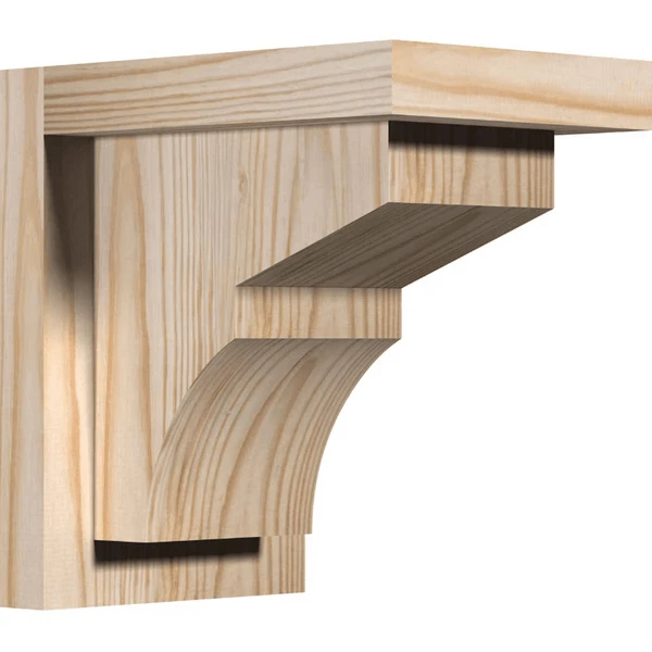 Ekena Millwork 5 1/2 Inch Monterey Corbels With Backplate