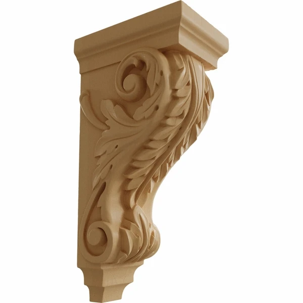 Ekena Millwork 5 Inch Large Acanthus Wood Corbel - Image 4