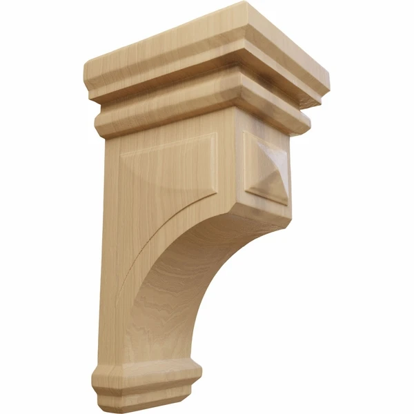 Ekena Millwork 6 Inch Large Woodruff Wood Corbel - Image 2