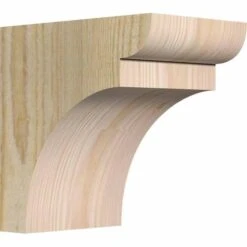Ekena Millwork 6 Inch Yorktown Rough Sawn Corbels With Backplate