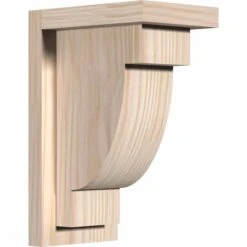 Ekena Millwork 7 1/2 Inch Alpine Corbel With Backplate