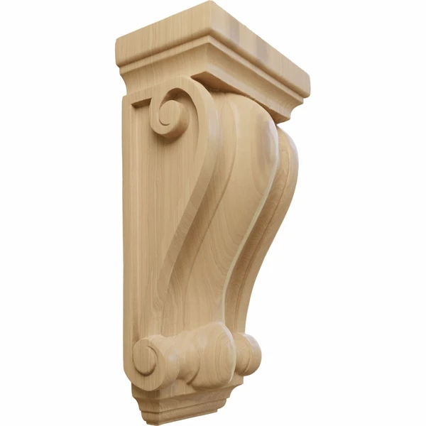 Ekena Millwork 7 1/2 Inch Cole Pilaster Wood Corbel - Image 2