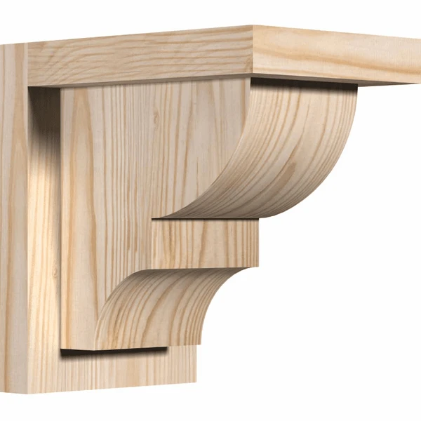 Ekena Millwork 7 1/2 Inch Ridgewood Corbels With Backplate