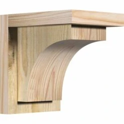 Ekena Millwork 8 Inch Huntington Rough Sawn Corbels With Backplate
