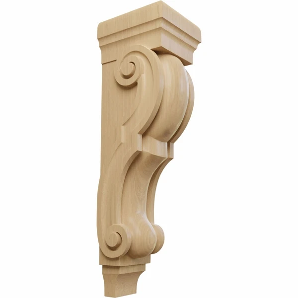 Ekena Millwork 8 Inch Large Jumbo Traditional Wood Corbel - Image 2
