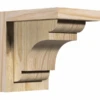 Ekena Millwork 8 Inch New Brighton Rough Sawn Corbels With Backplate