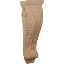 Ekena Millwork 9 Inch Super Jumbo Acanthus Wood Corbel