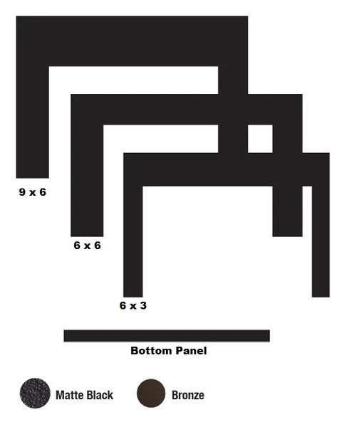 Empire 6 X 3 Steel Surround And Bottom For Small Fireplace Inserts