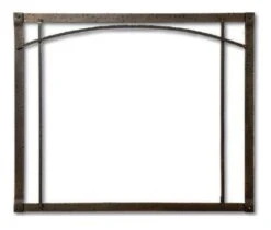 Empire Black Forged Iron Arch Inset For Rushmore 40 Inch Direct Vent Fireplaces