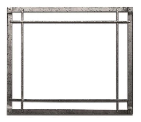 Empire Black Rectangular Forged Iron Inset For Rushmore 40 Inch Direct Vent Fireplaces