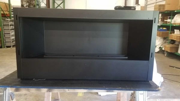 Empire Boulevard 38-Inch Vent Free Contemporary Linear Gas Fireplace - IP With Thermostat Remote