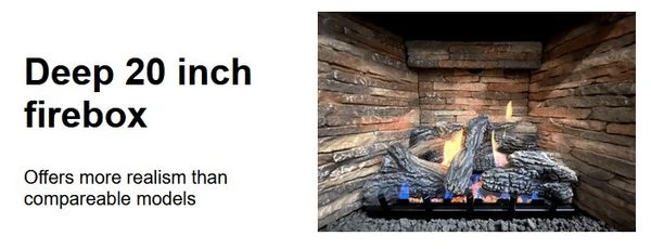 Empire Corner Mantel And Tahoe Premium 36 Inch Direct Vent Fireplace - Millivolt Pilot - Image 4