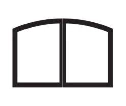 Empire Decorative Standard Arch Doors - For 42' Breckenridge Deluxe Fireboxes - VBR-42-SCBL