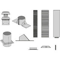 Empire DVVK-4FV Vertical Fireplace Direct Vent Kit - For Tahoe Fireplaces
