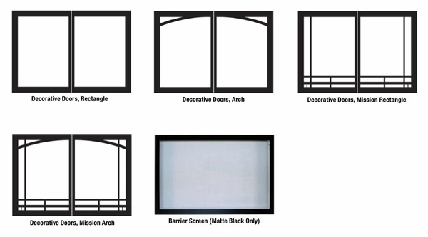 Empire 34 Inch Keystone Deluxe Natural Gas B-Vent Fireplace With Louvers - Millivolt - Image 2