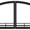 Empire Pewter Mission Arch Door Set For 32' Select Breckenridge Fireboxes
