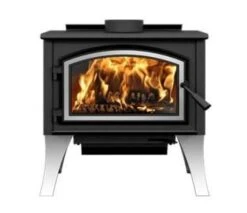 Empire Stove 24 Inch Metallic Black Steel Gateway 1700 Wood Burning Stove