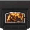 Empire Stove 28 Inch Metallic Black Steel Archway 1700 Wood Burning Fireplace Insert