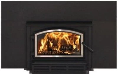 Empire Stove 28 Inch Metallic Black Steel Archway 1700 Wood Burning Fireplace Insert