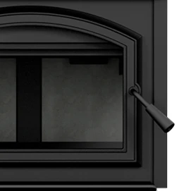 Empire Stove 28 Inch Metallic Black Steel Archway 1700 Wood Burning Fireplace Insert - Image 2